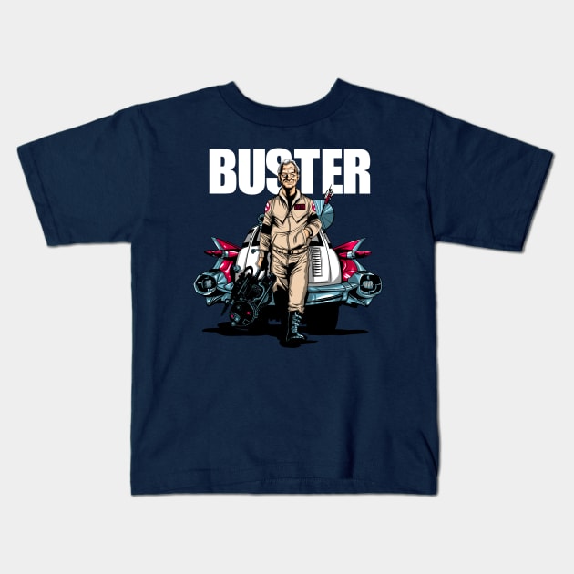 Buster Text Kids T-Shirt by Zascanauta